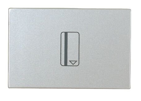 ABB Zenit Серебряный Выключатель карточный (2 мод) | N2214.1 PL | 2CLA221410N1301 | ABB