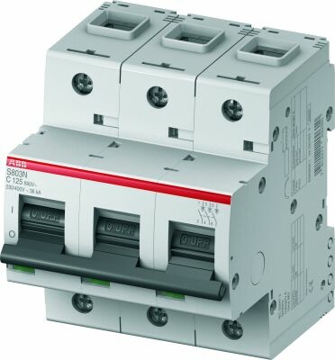 Выключатель автоматический двухполюсный S802N 40А C 36кА (S802N C40) | 2CCS892001R0404 | ABB