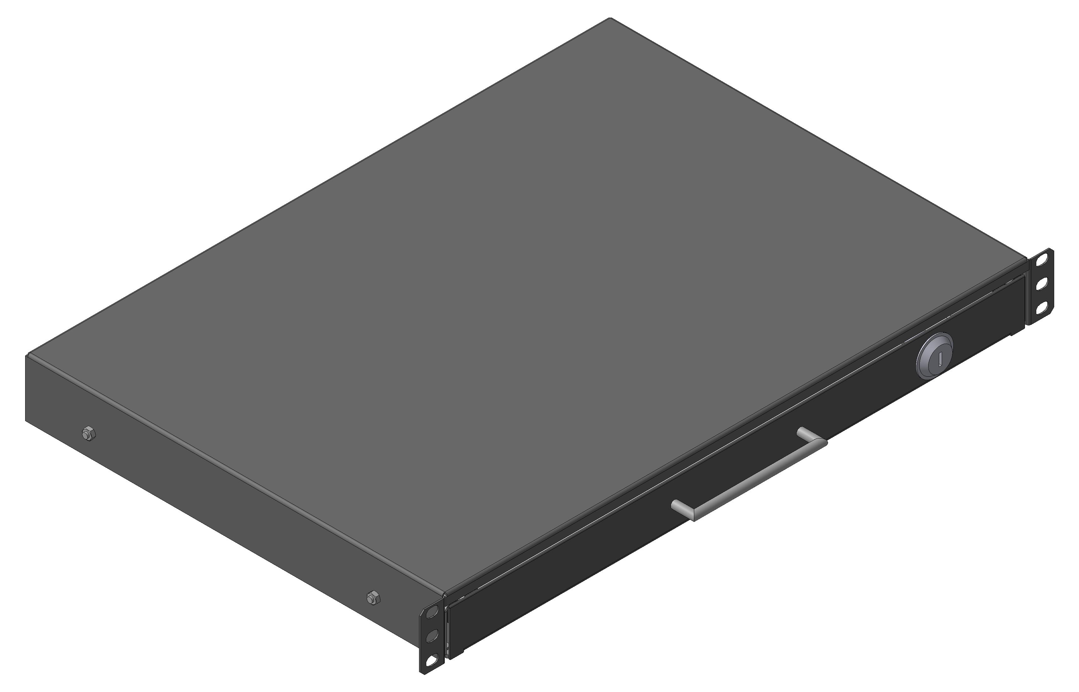 АМЕ Ящик для документов 1U, глубиной 320 мм, черный Ящик для документов 1U, глубиной 320 мм, (цвет черный RAL9005 )