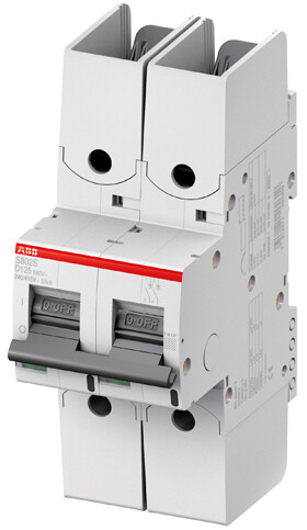 Выключатель автоматический двухполюсный S802S R 80А C 50кА (S802S-C80-R) | 2CCS862002R0804 | ABB