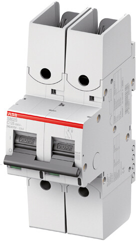 Выключатель автоматический двухполюсный S802S R 10А C 50кА (S802S-C10-R) | 2CCS862002R0104 | ABB