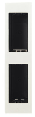 ABB Zenit Альп. белый Цоколь для установки в мебель/перегородки на 2 х (1 мод), вертикальный | N2671.2 BL | 2CLA267120N1101 | ABB