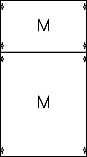 Панель с монтажной платой 2ряда/4 рейки | 2M0A | ABB