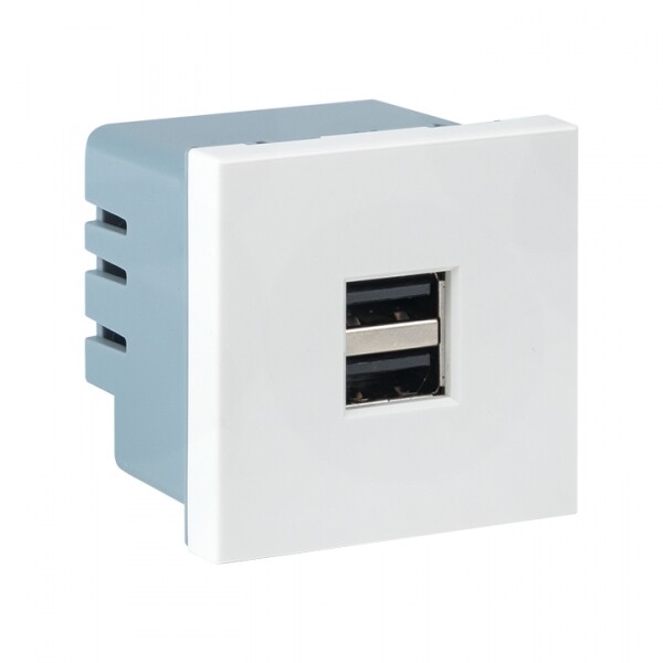 Розетка USB, сила тока 2,1 А (2 гнезда) без индикатора | E2MR2-20USB-10 | EKF