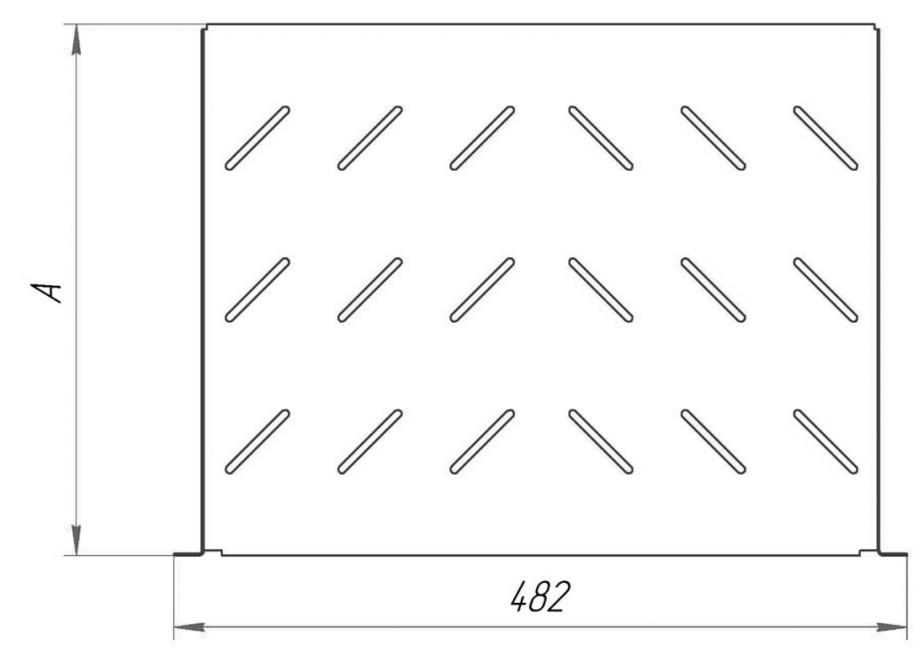 Перфорация для полок в шкафу размеры